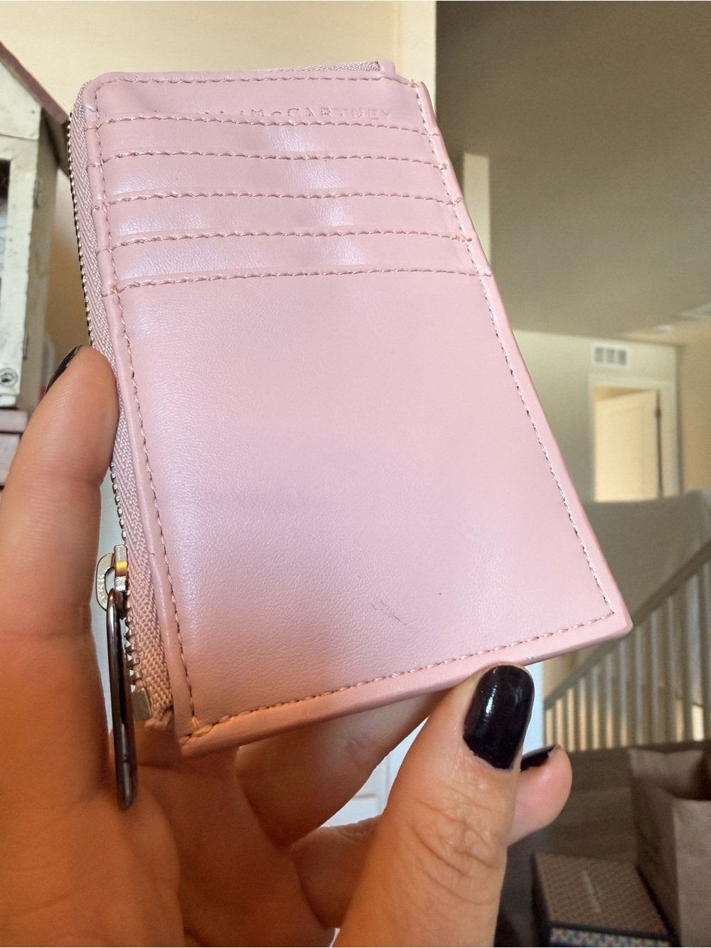 Stella McCartney Pink Star Zip Wallet - Picture 4 of 8